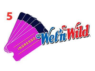 5 ingressos para Wet'n Wild